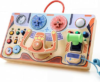 TEEKDEER Montessori Busy Board for Toddlers