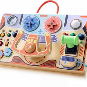 TEEKDEER Montessori Busy Board for Toddlers