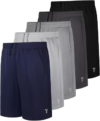 TULIARA 5 Pack Boys Athletic Shorts