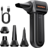 #1 Best Seller! WOLFBOX MF60 Compressed Air Duster, 3-Speed Adjustable, Electric, Cordless | 110,000 RPM