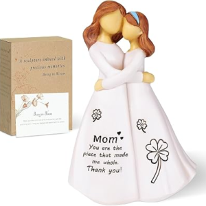 Mother and Daughter Resin Figurine