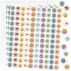 7200Pcs Smile Face Stickers Boho Small Happy Face Reward Stickers,60Sheets