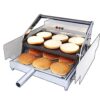 750W Bake Burger Machine Commercial Hamburger Baking Mix Double Layer Stack Bun Toaster