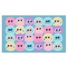 7 6 x13 Pastel Plush Smileys Classroom Rug for Kids Room Seating Décor - Thick Nylon Large Preschool Carpet Daycare Rug for Teaching & Playroom, Non-Slip &No Triping,20X Stain Resist