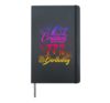 77th Birthday Cruising Trip Into My B-Day Party Tie Dye Hardcover Journal, Black