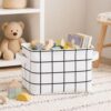 7 c7ode Collapsible Linen Storage Bin, Nest Inside Storage Box For Neat Internal Classification