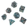 7Pcs Polyhedral Dices Multi-Sided Acrylics Dices Role, Green