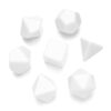 7Pcs Various Shape Dices Different Number of Face Educational Engravable Dices Desk Entertainment Polyhedral