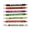 7Pieces Christmas Glitter Ballpoint Pen, Halloween, A