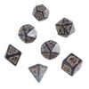 7 Polyhedral Dice Acrylic Polyhedral Dragon Pattern Dice for Role Playing Games Table Game Players Easy to Use Polyhedral Set