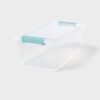 7 Quart Clear Plastic Storage Bin With Secure Latches Stackable See Through Organizer Container For Closet Pantry Bedroom Garage Household Toys Sundries Craft Supplies Storage Box