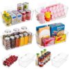 8-Pack Adhesive Pantry Organizers and Storage, Large Cabinet Door Organizer
