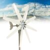 8000W DC Wind Turbine Generator Kit for Home and Marine Power Generation - Vertical Axle Design with 8 Blades, Compatible with 12V/24V/48V Systems