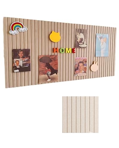 80 × 180 cm Large Modular Felt Bulletin Board, 6 Pack 9 mm Thick Ribbed Pin Board with Push Pins & Adhesive Mounting Tabs, Wall Organizer for Home Office, Classroom, Vision Board & Wall Décor, Camel