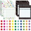 80 Pack Reward Chart for Kids, Incentive Behavior Chart for Classroom & Home, Kids Chore & Sticker Chart with 2,145 Star Stickers for Rewards and Good Behavior