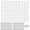 80 Pcs Light Clips with Screws, Compatible with Govee H705 Mounting Brackets, Permanent LED Light Mounts for Outdoor Installation, 2.36 x 0.67 x 1.38 in