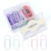80 Pcs Macaron Color Jumbo Paper Clips, 50mm Large Fat Wide Paper Clip Set