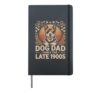 80s 90 Shirts for Women Men Dog Dad Since The Late 1900s Hardcover Journal, Black
