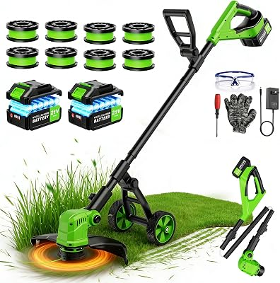 Electric String Trimmer Cordless Battery Powered Weed Eater