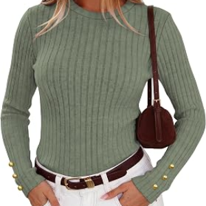 RUMIA Women Crewneck Pullover Sweaters