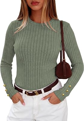 RUMIA Women Crewneck Pullover Sweaters