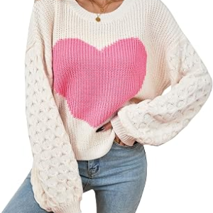LIBSORGE Oversized Heart Sweaters