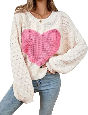 LIBSORGE Oversized Heart Sweaters