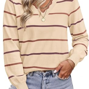 BTFBM Sweaters Striped Pullover Tops