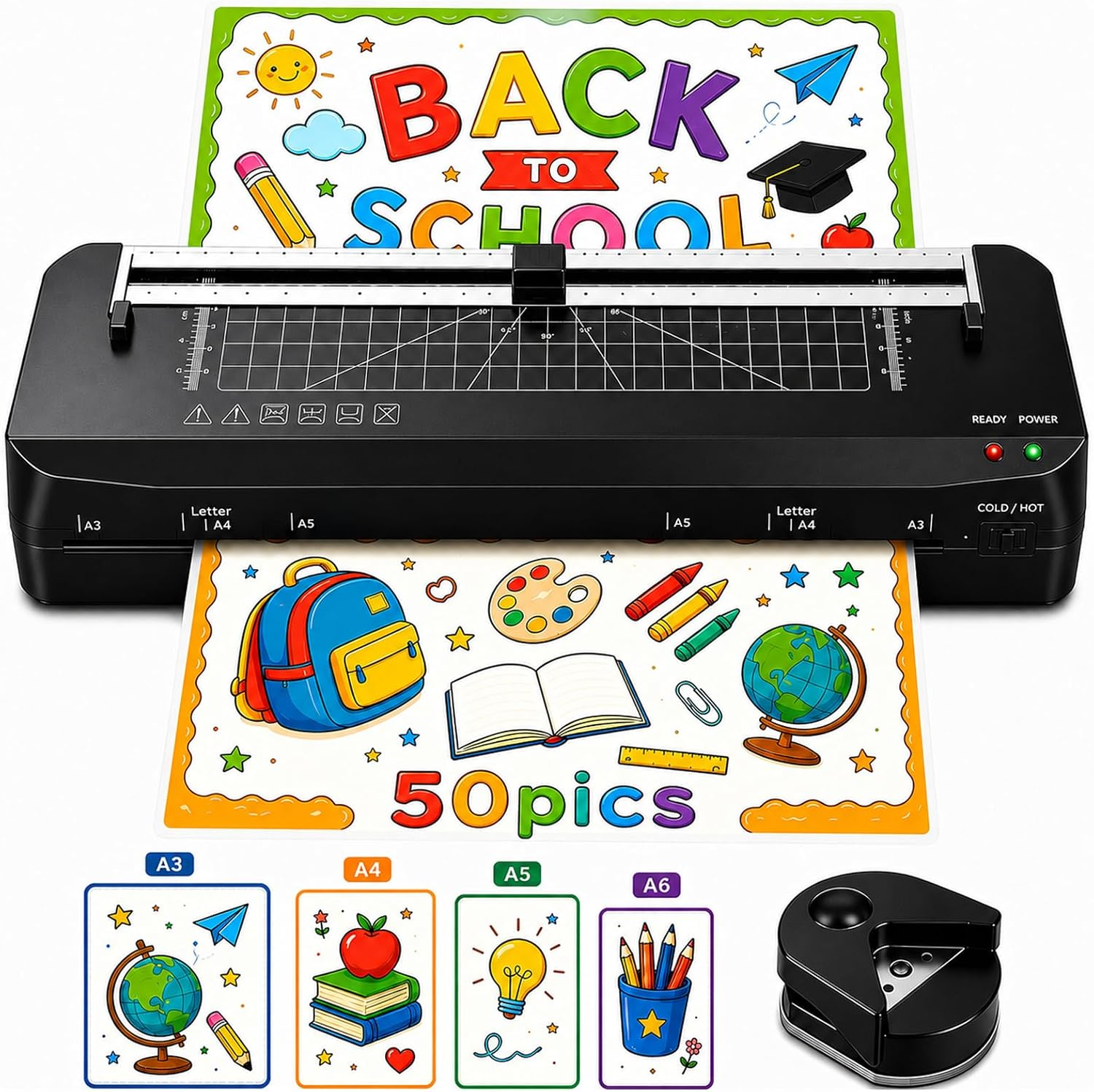 Laminator, A3 Laminator Machine with Built-in Trimmer
