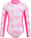 JiAmy Girls One Piece Swimsuit Long Sleeve Zip Bathing Suit