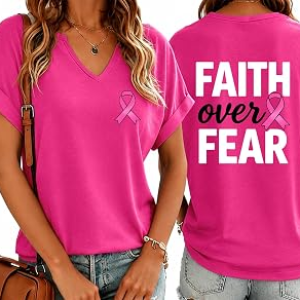 YHHR Women Breast Cancer Awareness Shirt