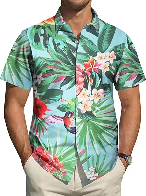 RIOOFINX Men Hawaiian Shirt