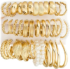 YEEZII 18 Pairs Gold Hoop Earrings