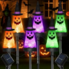 BHCLIGHT 6 Pack Halloween Solar Ghost Lights Outdoor