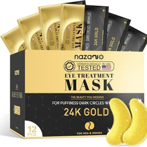 24K Gold Under Eye Patches 12 Pcs