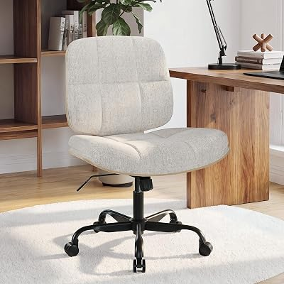 BV BONNE VIE Armless Criss Cross Office Chair