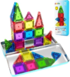 Magnetic Tiles Mini Travel Toddler Set, Magnetic Blocks Building Kids Toys & Games, Montessori Preschool Classroom Must Haves Educational Learning Sensory Toys for 3+ Year Old Boys Girls Birthday Gift