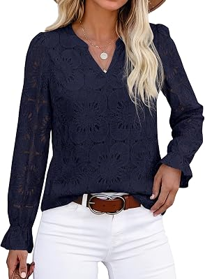KIRUNDO Women Lace Tops