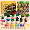 Air Dry Clay Kit for Kids, 12 Plants Modeling Magic Clay Sculpting Tools