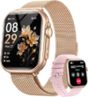 Smart Watches for Women,1.85″ HD Smartwatch Fitness Trackers, with 2 Bands