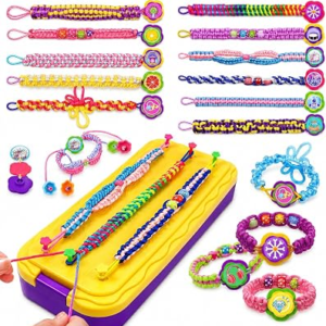 DDAI Arts and Crafts for Kids Age 8-12 Friendship Bracelet Making Kit for Girls – Best Birthday Gifts Ideas for Girl 7 9 10 11 Year Old – Popular Bracelets String Maker Toys Set