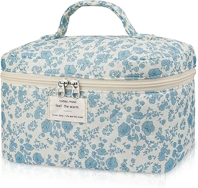 EDELEFAS Floral Makeup Bag