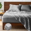 BEDELITE Jacquard Striped Satin Sheet