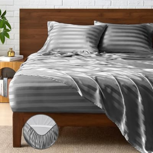 BEDELITE Jacquard Striped Satin Sheet