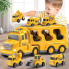 Beby Buty 5 in 1 Construction Trucks Cars Toys for Toddlers 3-5