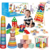 LearnToy Baby Toys 18-36 Months, Montessori 7-in-1 Activity Set