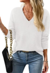 BTFBM V Neck Sweaters for Women Fall Clothes 2026