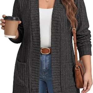 OLRIK Womens Plus Size Cardigan