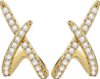 PLS BACK Women Gold Earrings