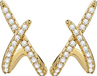 PLS BACK Women Gold Earrings
